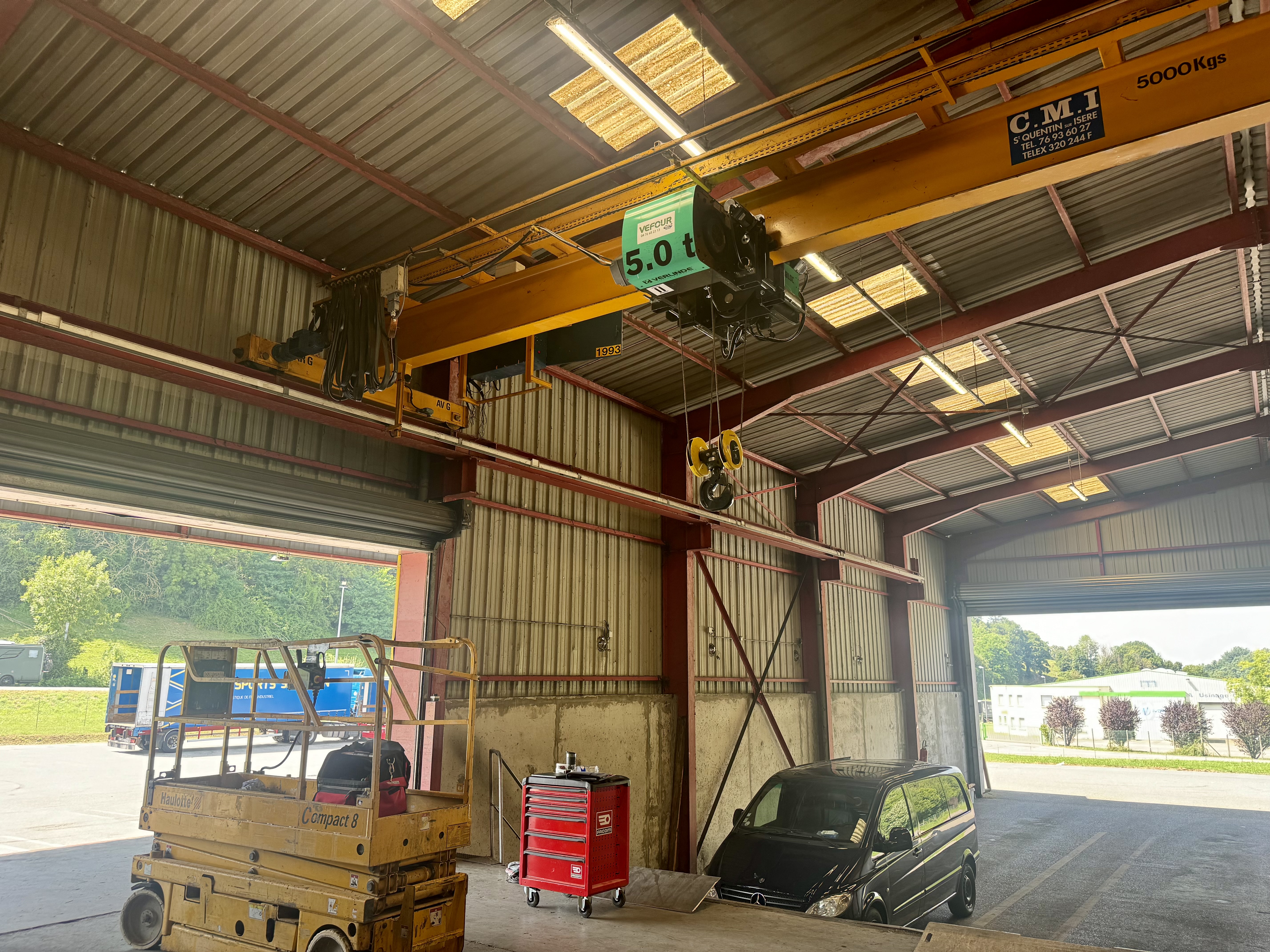 Palan 5 tonnes — installation et réglages