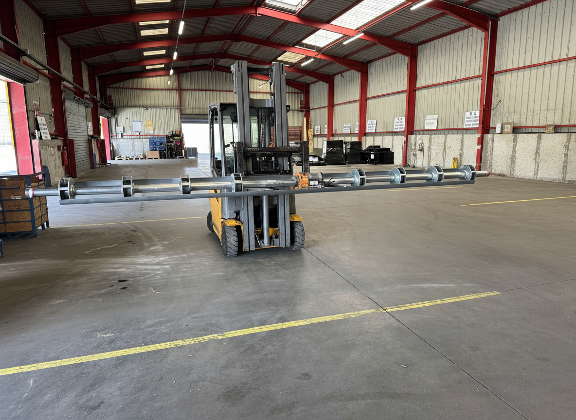 Remplacement d'un axe de volet roulant métalique industriel