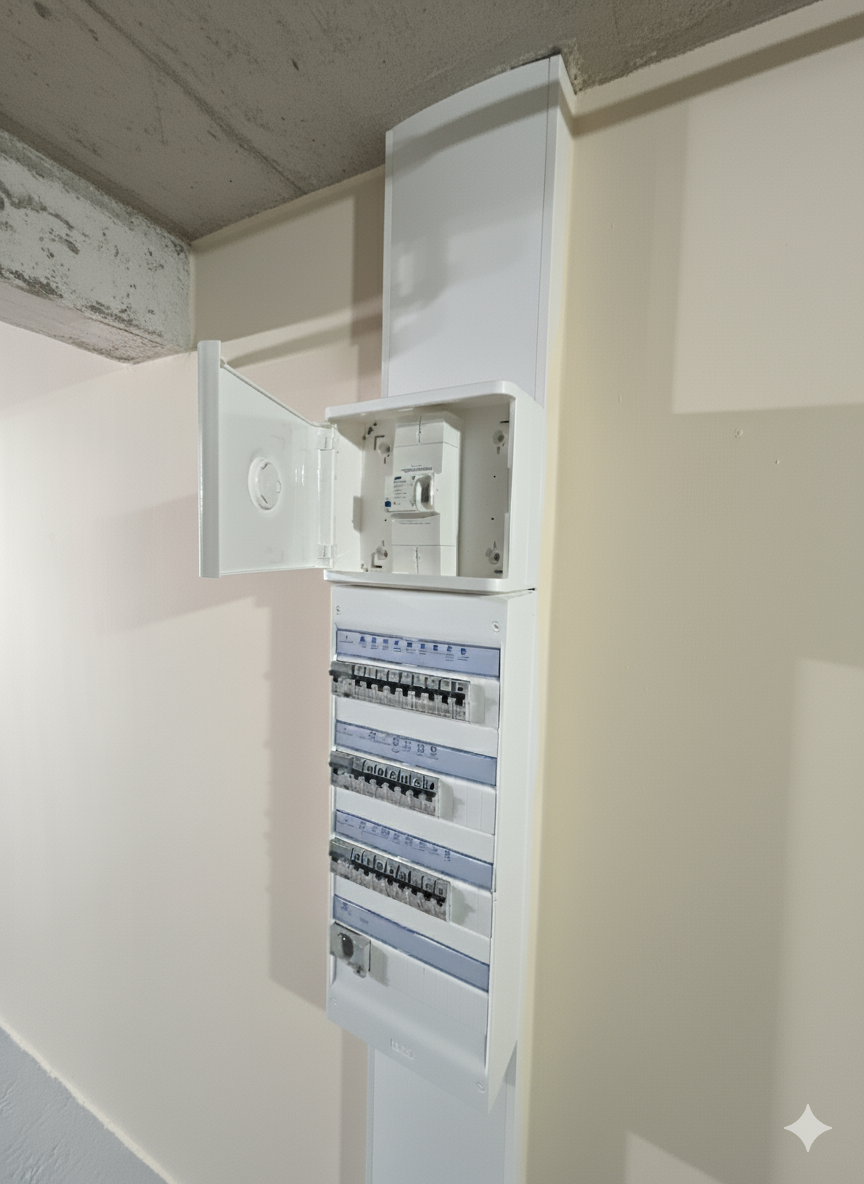 Remplacement d'un ancien tableau électrique et lise aux normes de celui-ci